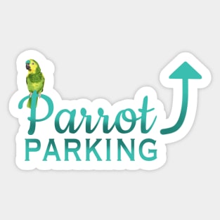 Parrot Parking - Blue-Fronted Amazon Sticker
